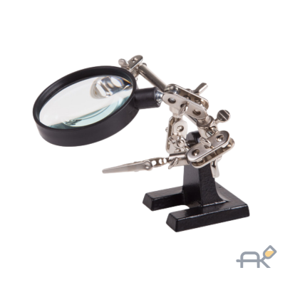 Держатель Третья рука с лупой х2.5 REXANT (12-0251-4)